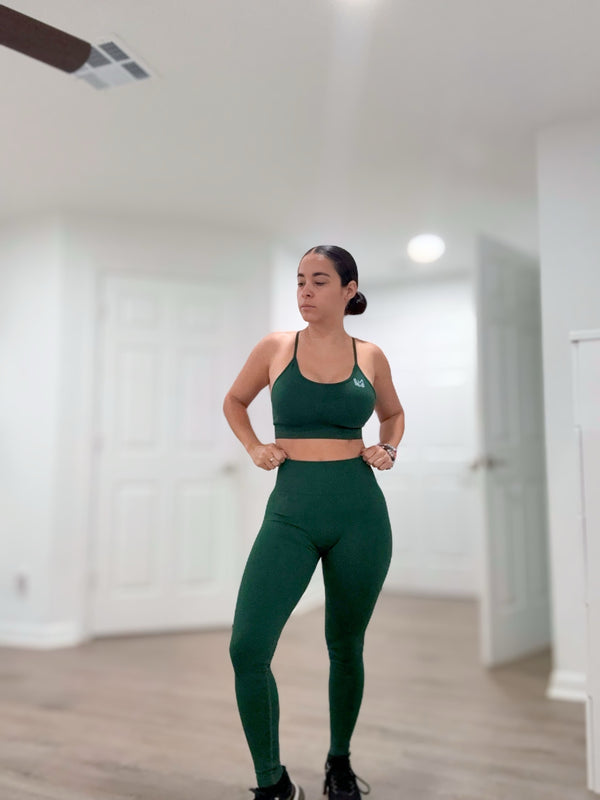 Nature set of Two pc sport Bra and Leggings Medium size